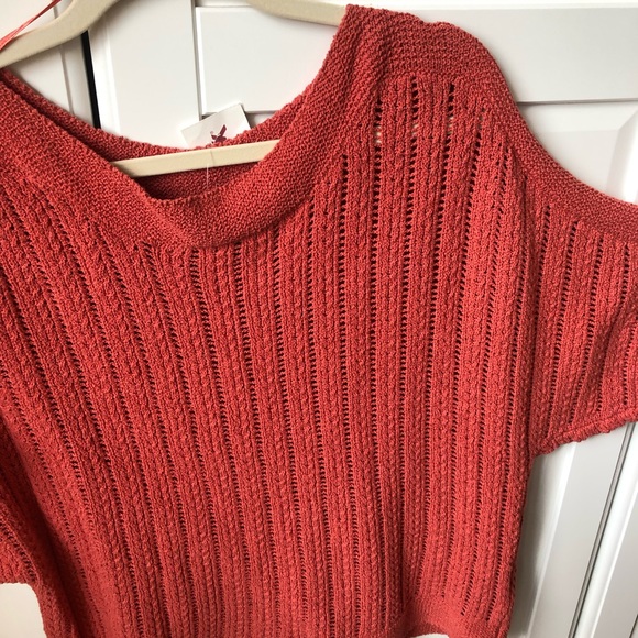 NWT Cynthia Rowley Burnt Orange Sweater - Picture 7 of 8